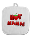 Hot Mama Chili Heart White Fabric Pot Holder Hot Pad-Pot Holder-TooLoud-White-Davson Sales