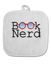 Book Nerd White Fabric Pot Holder Hot Pad-Pot Holder-TooLoud-White-Davson Sales