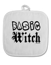 Basic Witch White Fabric Pot Holder Hot Pad-Pot Holder-TooLoud-White-Davson Sales