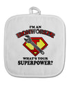 Ironworker - Superpower White Fabric Pot Holder Hot Pad-Pot Holder-TooLoud-White-Davson Sales