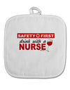 Drink With A Nurse White Fabric Pot Holder Hot Pad-Pot Holder-TooLoud-White-Davson Sales
