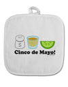 Cinco de Mayo Design - Salt Tequila Lime White Fabric Pot Holder Hot Pad by TooLoud-Pot Holder-TooLoud-White-Davson Sales