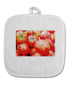 Watercolor Tomatoes White Fabric Pot Holder Hot Pad-Pot Holder-TooLoud-White-Davson Sales