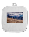 Pikes Peak CO Mountains White Fabric Pot Holder Hot Pad by TooLoud-Pot Holder-TooLoud-White-Davson Sales