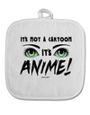 Not A Cartoon Eyes Green White Fabric Pot Holder Hot Pad by TooLoud-Pot Holder-TooLoud-White-Davson Sales