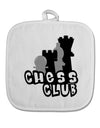 Chess Club White Fabric Pot Holder Hot Pad by TooLoud-Pot Holder-TooLoud-White-Davson Sales