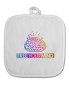 Free Your Mind White Fabric Pot Holder Hot Pad-Pot Holder-TooLoud-White-Davson Sales