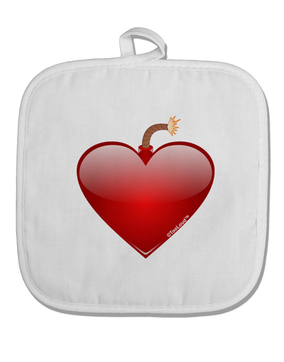 Love Bomb White Fabric Pot Holder Hot Pad-Pot Holder-TooLoud-White-Davson Sales