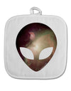 Extraterrestrial Face - Space #2 White Fabric Pot Holder Hot Pad by TooLoud-Pot Holder-TooLoud-White-Davson Sales