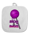 Sticky & Sweet Lollipop White Fabric Pot Holder Hot Pad-Pot Holder-TooLoud-White-Davson Sales