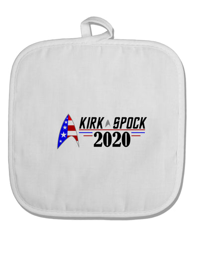 Kirk Spock 2020 Funny White Fabric Pot Holder Hot Pad by TooLoud-Pot Holder-TooLoud-White-Davson Sales