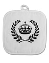 Crown and Laurel White Fabric Pot Holder Hot Pad-Pot Holder-TooLoud-White-Davson Sales