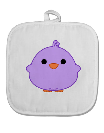 Cute Little Chick - Purple White Fabric Pot Holder Hot Pad by TooLoud-Pot Holder-TooLoud-White-Davson Sales