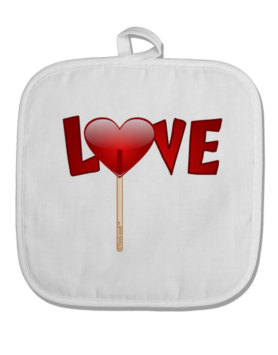 Love Lollipop White Fabric Pot Holder Hot Pad-Pot Holder-TooLoud-White-Davson Sales