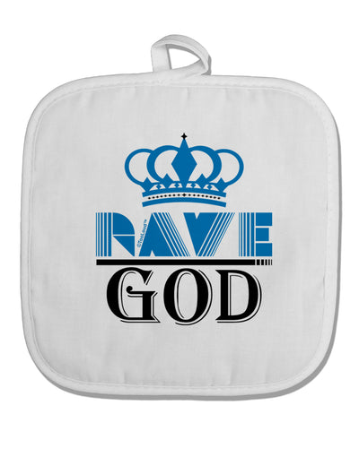 Rave God White Fabric Pot Holder Hot Pad-Pot Holder-TooLoud-White-Davson Sales