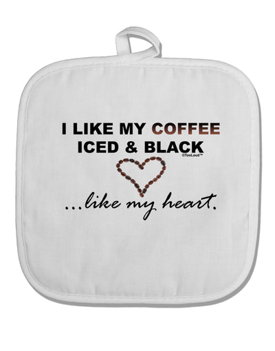 Coffee Iced and Black White Fabric Pot Holder Hot Pad-Pot Holder-TooLoud-White-Davson Sales