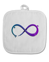 Painted Infinity White Fabric Pot Holder Hot Pad-Pot Holder-TooLoud-White-Davson Sales