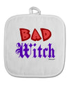 Bad Witch Color Red White Fabric Pot Holder Hot Pad-Pot Holder-TooLoud-White-Davson Sales