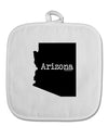 Arizona - United States Shape White Fabric Pot Holder Hot Pad-Pot Holder-TooLoud-White-Davson Sales