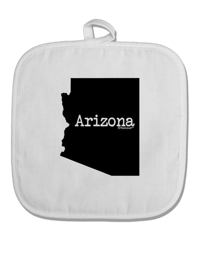 Arizona - United States Shape White Fabric Pot Holder Hot Pad-Pot Holder-TooLoud-White-Davson Sales