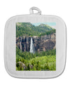 Beautiful Cliffs Nature White Fabric Pot Holder Hot Pad by TooLoud-Pot Holder-TooLoud-White-Davson Sales