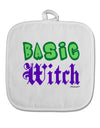 Basic Witch Color Green White Fabric Pot Holder Hot Pad-Pot Holder-TooLoud-White-Davson Sales