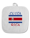 Costa Rica Flag White Fabric Pot Holder Hot Pad-Pot Holder-TooLoud-White-Davson Sales