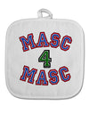 Masc 4 Masc College Stud White Fabric Pot Holder Hot Pad by TooLoud-Pot Holder-TooLoud-White-Davson Sales