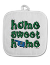 Home Sweet Home - Oklahoma - Cactus and State Flag White Fabric Pot Holder Hot Pad by TooLoud-Pot Holder-TooLoud-White-Davson Sales