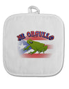 Mi Orgullo Coqui White Fabric Pot Holder Hot Pad-Pot Holder-TooLoud-White-Davson Sales