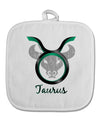 Taurus Symbol White Fabric Pot Holder Hot Pad-Pot Holder-TooLoud-White-Davson Sales