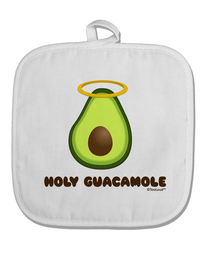 Holy Guacamole Design White Fabric Pot Holder Hot Pad by TooLoud-Pot Holder-TooLoud-White-Davson Sales