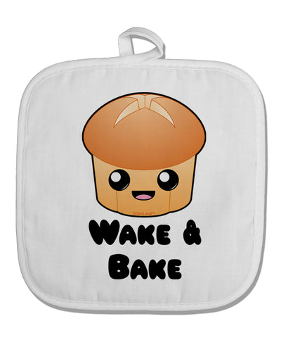 Wake and Bake Cute Roll White Fabric Pot Holder Hot Pad-Pot Holder-TooLoud-White-Davson Sales