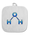 Water Molecule White Fabric Pot Holder Hot Pad by TooLoud-Pot Holder-TooLoud-White-Davson Sales