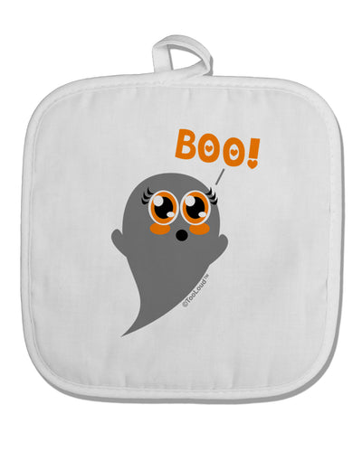 Cute Boo Ghost White Fabric Pot Holder Hot Pad-Pot Holder-TooLoud-White-Davson Sales