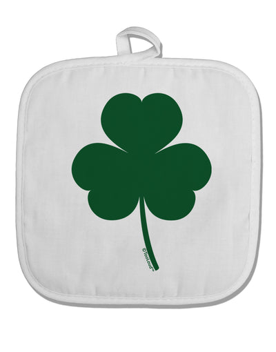 Traditional Irish Shamrock White Fabric Pot Holder Hot Pad-Pot Holder-TooLoud-White-Davson Sales