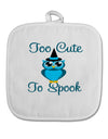 Owl Too Cute Blue White Fabric Pot Holder Hot Pad-Pot Holder-TooLoud-White-Davson Sales