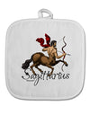 Sagittarius Color Illustration White Fabric Pot Holder Hot Pad-Pot Holder-TooLoud-White-Davson Sales