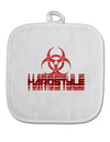 Hardstyle Biohazard White Fabric Pot Holder Hot Pad-Pot Holder-TooLoud-White-Davson Sales