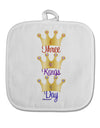 Three Kings Day - C M B Crowns White Fabric Pot Holder Hot Pad by TooLoud-Pot Holder-TooLoud-White-Davson Sales