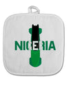 Nigeria Bobsled White Fabric Pot Holder Hot Pad by TooLoud-Pot Holder-TooLoud-White-Davson Sales