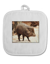 Little Javelina White Fabric Pot Holder Hot Pad-Pot Holder-TooLoud-White-Davson Sales