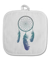 Mystic Dreamcatcher White Fabric Pot Holder Hot Pad-Pot Holder-TooLoud-White-Davson Sales