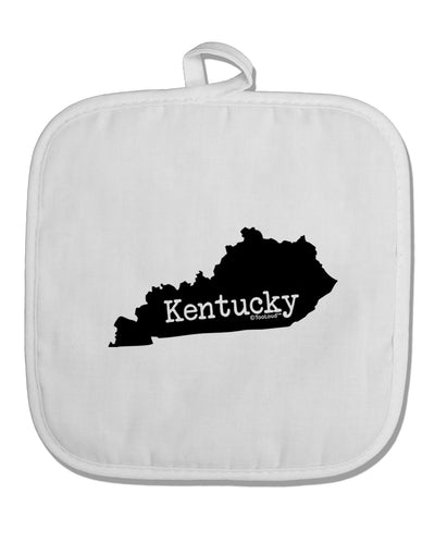 Kentucky - United States Shape White Fabric Pot Holder Hot Pad-Pot Holder-TooLoud-White-Davson Sales