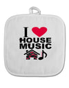 I Love House Pink White Fabric Pot Holder Hot Pad-Pot Holder-TooLoud-White-Davson Sales