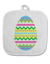 Colorful Easter Egg White Fabric Pot Holder Hot Pad-Pot Holder-TooLoud-White-Davson Sales