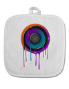 Paint Drips Speaker White Fabric Pot Holder Hot Pad-Pot Holder-TooLoud-White-Davson Sales