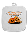 Carve your pumpkin White Fabric Pot Holder Hot Pad-Pot Holder-TooLoud-White-Davson Sales