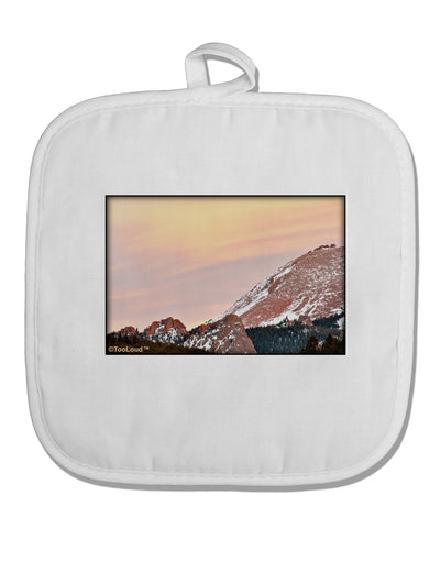 CO Sunset Cliffs White Fabric Pot Holder Hot Pad-Pot Holder-TooLoud-White-Davson Sales