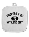 Mathletic Department White Fabric Pot Holder Hot Pad by TooLoud-Pot Holder-TooLoud-White-Davson Sales